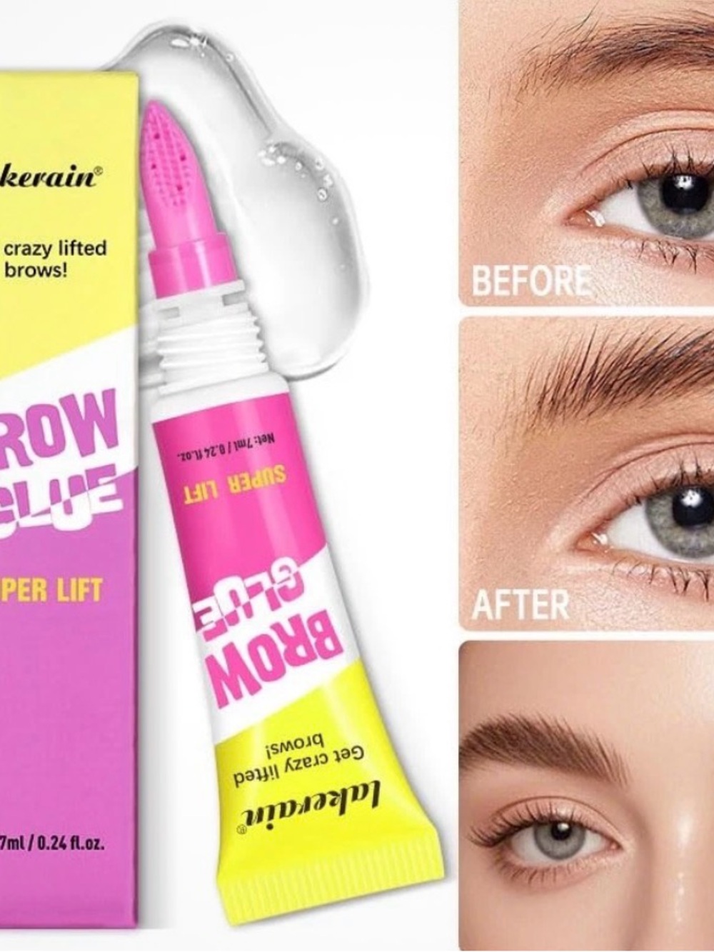 lakerain Brow Glue Super Lift Gel Brow Lift Adhesive